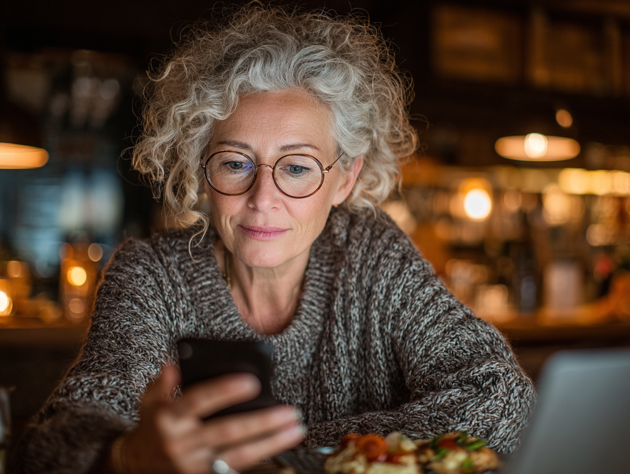 Grupul de seniori bucurându-se de o masă sănătoasă împreună